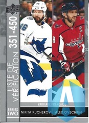 2021-22 Nikita Kucherov / Alex Ovechkin #450 Series 2 Base Checklist French